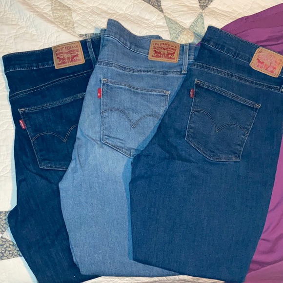 3 pairs Levi Slimming Skinny 33 - Picture 1 of 5